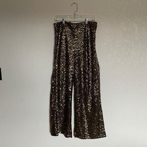 Wide Leg Sequin Banana Republic Pants -Size M